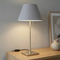 Luceplan Costanzina table lamp aluminium, fog white