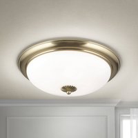 ORION Empire taklampa, Ø 48 cm, mässing, matt opalglas