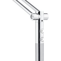 HELL Evolo LED arc lamp CCT, matt nickel/chrome