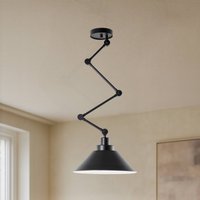 Nowodvorski Lighting Pantograph hanging light with articulated suspension, black