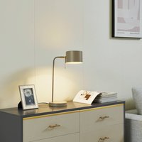 Lindby Kaida table lamp, brown, metal