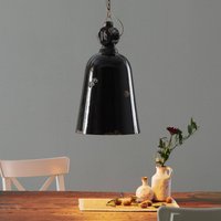 Ferroluce Suspension vintage C1745, conique, noire