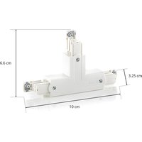 GLOBAL Noa T protective conductor outside right, white