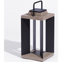 Les Jardins Solar lantern Teckalu, Duratek/aluminium black, 45.5cm