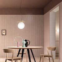 Masiero Posy S1 pendant light, Ø 20 cm, Murano glass