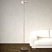 Top Light Lampe sur pied flexible PUK FLOOR, chrome mat, à 2 lampes.