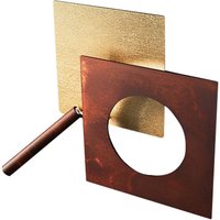 ICONE LED wall light Petra 21.L, gold, rust