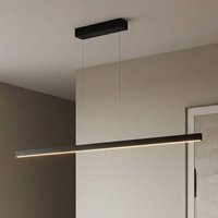 Knapstein LED-pendellampa Linda-132, svart, CCT, geststyrning