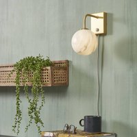 IT´S ABOUT ROMI IT'S ABOUT ROMI Carrara vägglampa guld/marmor