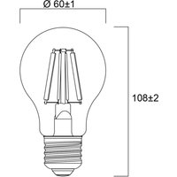 Sylvania E27 filament LED-lampa 2,3W 2 700 K 485lm