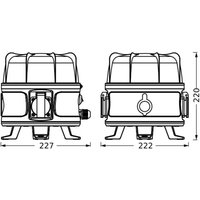 Lampe de travail LED OSRAM VALUE 360°, noire, prise IP54