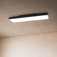 Lucande LED-taklampa Leicy, svart, 100 cm, RGBIC, CCT