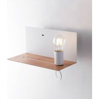 Eco-Light Vägglampa Flash, vit, bredd 33 cm, aluminium