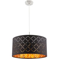 Hängeleuchte Clark, schwarz/goldfarben, Ø 40 cm