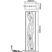 Brilliant LED-golvlampa Chaumont av trä