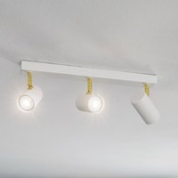 Argon Spot pour plafond Lund en blanc, à 3 lampes