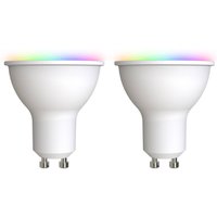 LUUMR Smart LED GU10 plastic 4.7W RGBW CCT Tuya opal set of 2