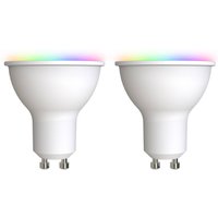 LUUMR Smart LED GU10 plast 4,7W RGBW CCT Tuya opal set om 2
