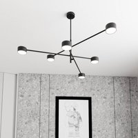 EMIBIG LIGHTING Pendellampa Natsu, längd 84 cm, metall, 6 lampor.