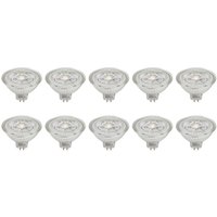 Prios LED-reflektor GU5.3 4.3W 345lm 36° klar 827 set om 10