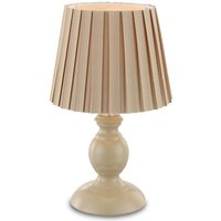 Globo Plisse-bordslampa Jolanda, sand färg