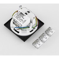 Molto Luce LED-inbyggnadslampa Wall 68 R Sina IP44 SQ, svart