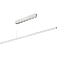 Evotec LED-hänglampa Orix, vit, 120 cm lång