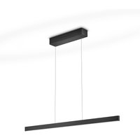 LED-hængelampe LINDA-92, sort, længde 92 cm, gestusstyring