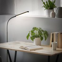 Briloner LED floor lamp Mura, black, height 170 cm, metal touch dimmer