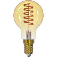 Arcchio LED-filamentlampa, glödtråd, E14, 4,9 W, bärnstensfärgad