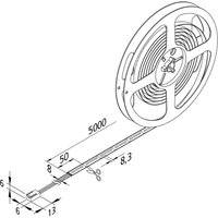 Hera LED strip Basic-Tape S, IP54, 3,000K, length 500cm