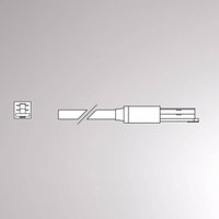 Molto Luce End power feed for Volare rail Cable 2m black