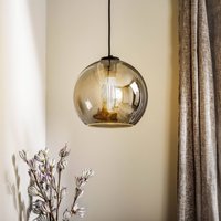 Nowodvorski Lighting Polaris pendant light, mirrored glass, smoke