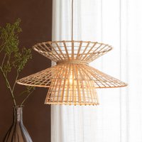 GOOD & MOJO Machu Picchu hanging light, natural, Ø 57 cm, bamboo