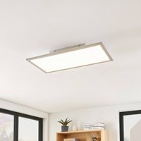 Panneau LED Lindby Stenley, 4 000 K, 60 cm x 30 cm, argent/blanc