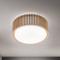 ORION Taklampa Tarta, Ø 40 cm, trä, textildiffusor, 3 x E27