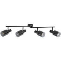 Lindby Deckenstrahler Ovelia, schwarz, 80 cm, 4-flg., E27
