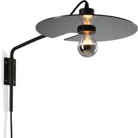 Wever & Ducré Lighting WEVER & DUCRÉ Mirro 1.0 vägg m. arm svart/krom