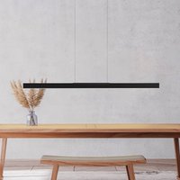 Bopp LED hanging light Nano 2.0, length 140 cm, black, metal