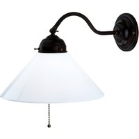 Berliner Messinglampen Vägglampa ALFRED med antikt utseende