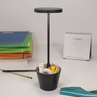 Zafferano Poldina Reverso rechargeable lampe à poser gris