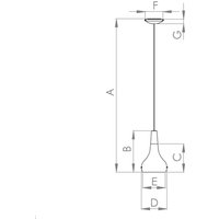 EGLO Sabinar pendellampa, 1-ljus, svart, Ø 18 cm