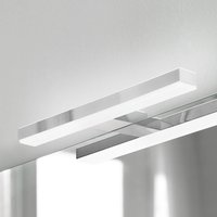 Ebir Veronica LED mirror lamp, 30 cm wide, chrome