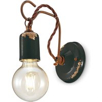 Ferroluce Vägglampa i vintagestil C665 svart