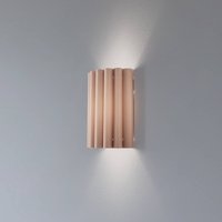 Duolla Aria wall light, cappuccino, microfibre, E27