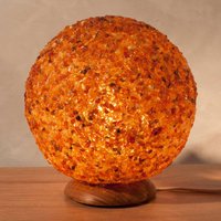 Wagner Life Lampe de table LED ambre en forme de boule