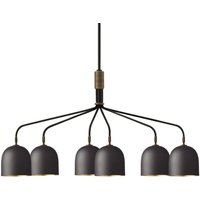 GUBI Lustre Howard à 6 lampes 134x73 cm gunmetal