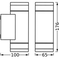 OSRAM ENDURA CLASSIC IVE outdoor wall light, dark grey, IP65
