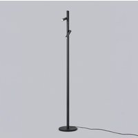 Helestra Coni lampe pied LED 2 spots 160 cm noire