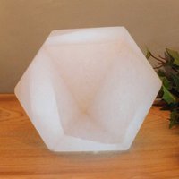 Wagner Life Lampe de sel LED White Line Diamant, USB